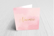 Roze met een gouden hart
